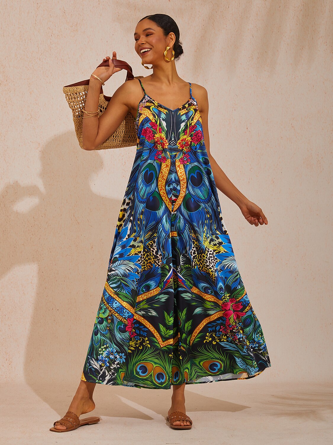 Lady Lionheart Silky Satin Cami Jumpsuit