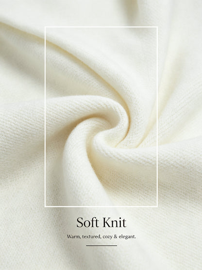 Acrylic Ribbed Knit Solid Sweater Jacket Shirt