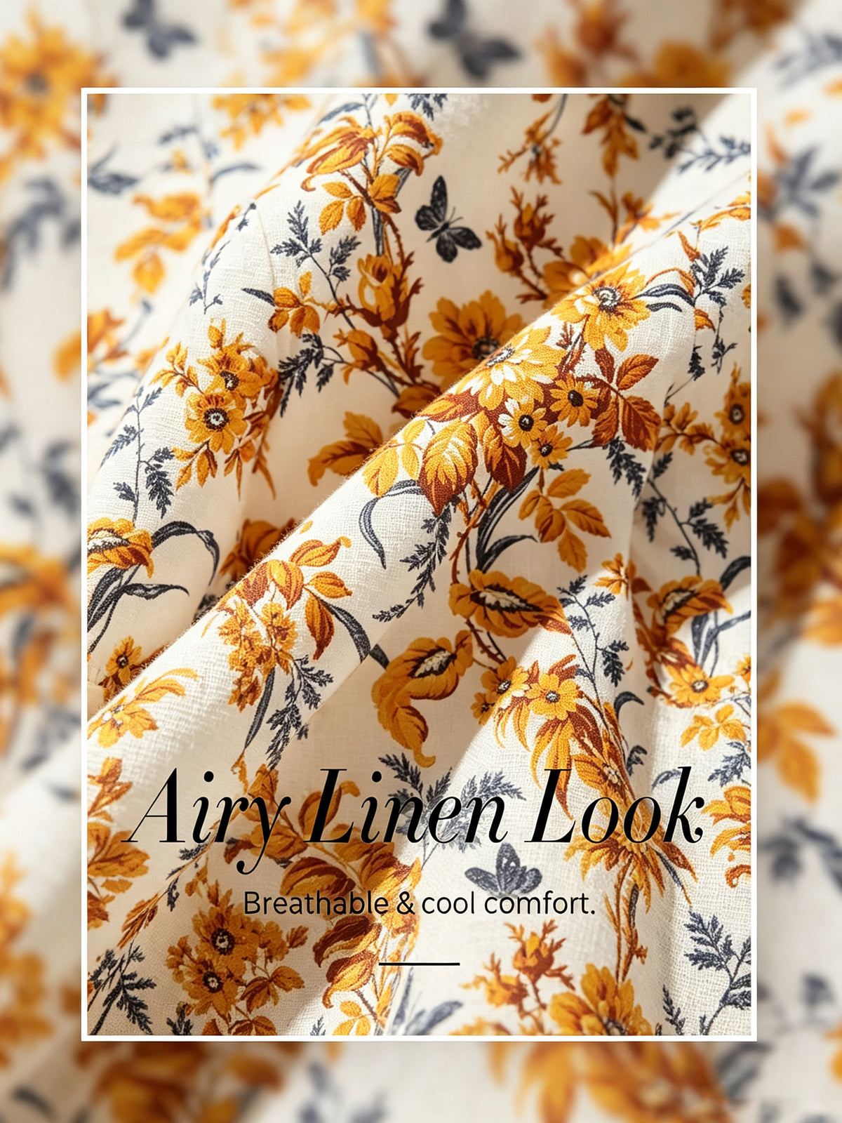 Amber Flora Muse Linen Look Blouse