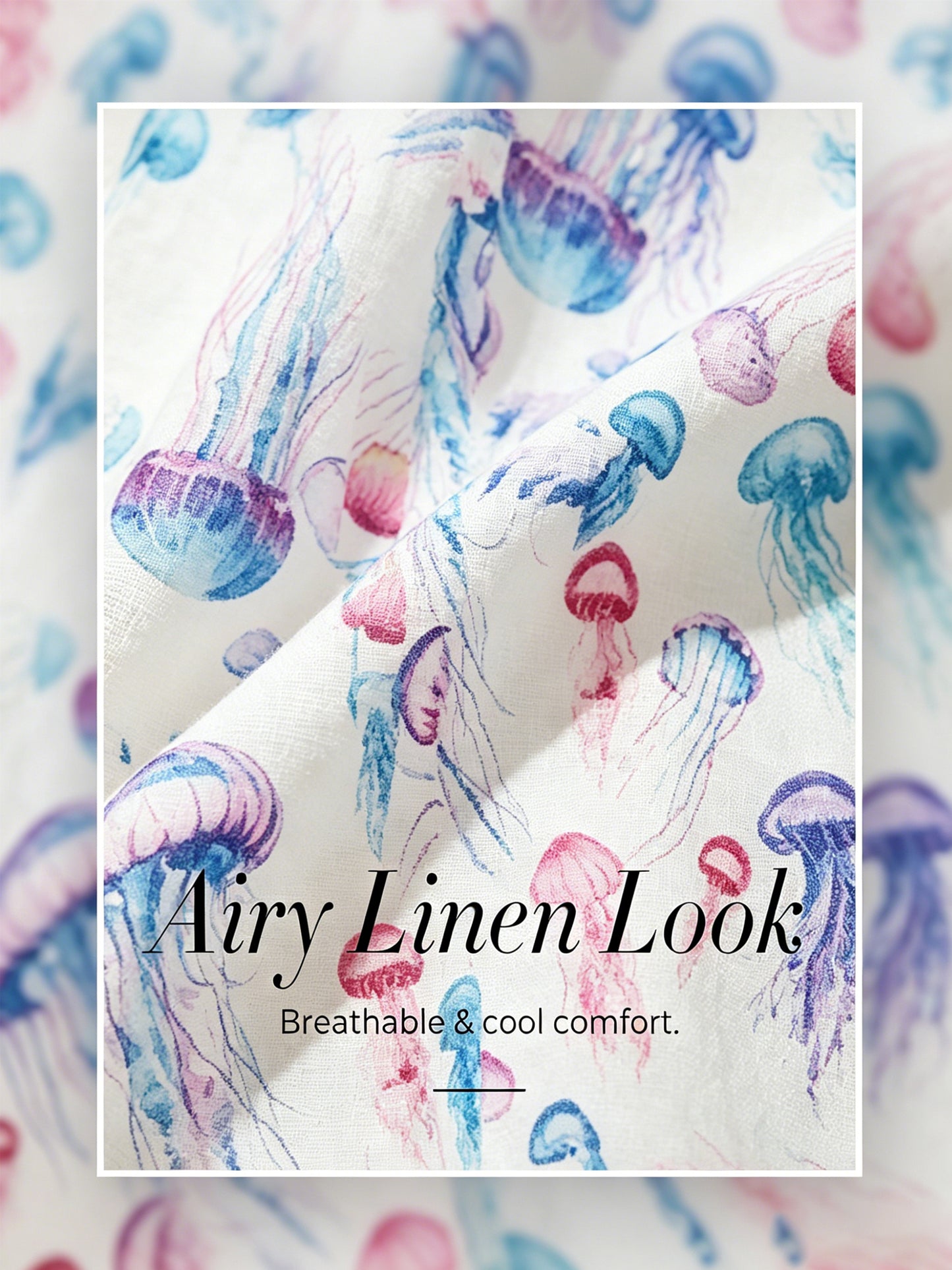 Jellyfish Effortless Linen-Style Shirt Dress