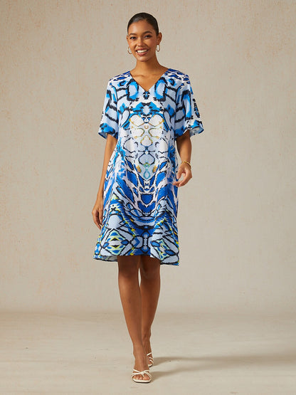 Land of Wonder Silky Satin Mini Dress