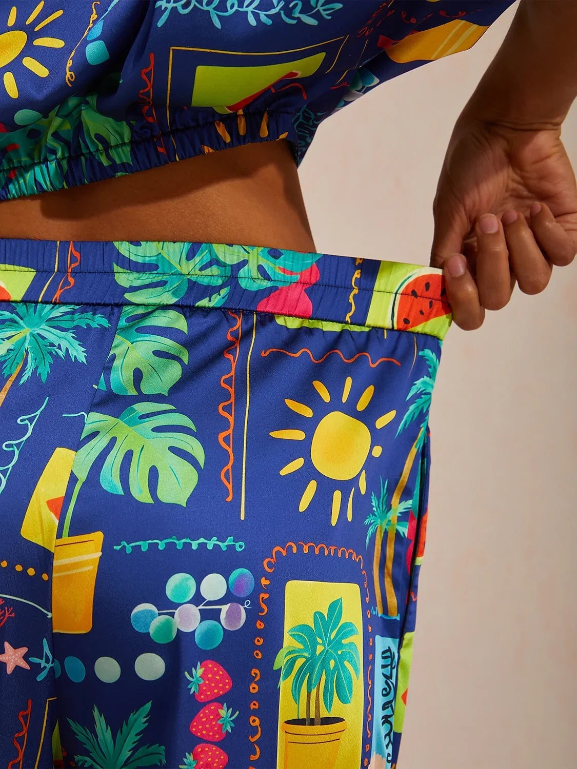 Summer Escape Silky Satin Pants