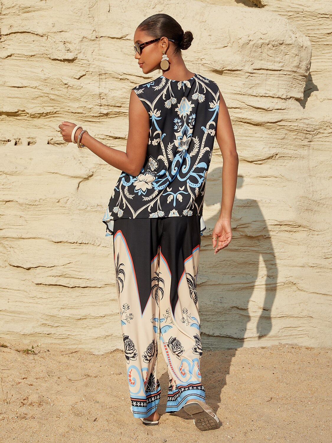 Lady Lionheart Silky Satin Sleeveless Top
