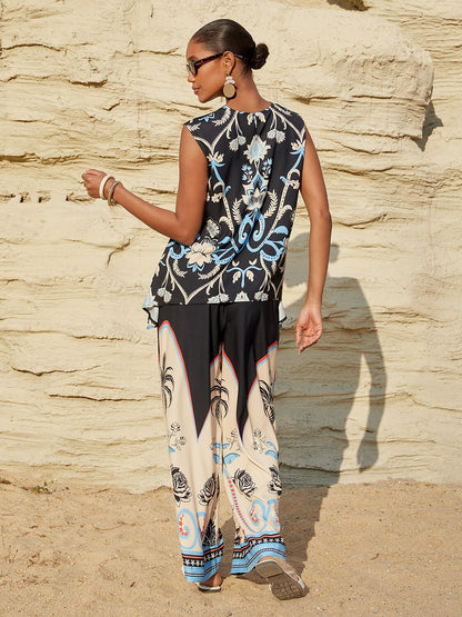 Lady Lionheart Silky Satin Sleeveless Top