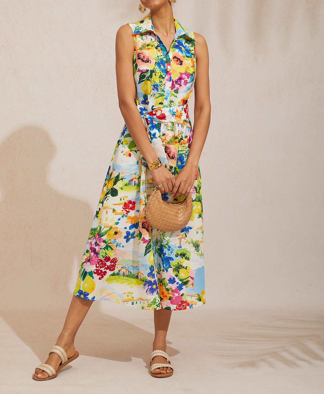 Jellyfish Effortless Linen-Style Shirt Dress