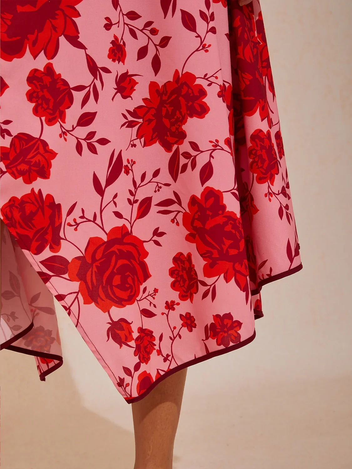 Spring Blooms Airy Cotton Look A-Line Cami Dress #00005