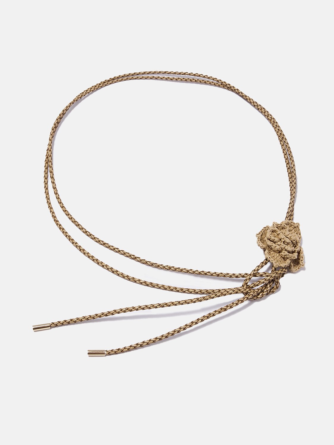 Boho Handcrafted Raffia Flower Belt