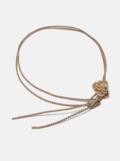 Boho Handcrafted Raffia Flower Belt