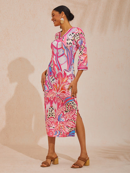 Land of Wonder Stretch Fitted Knit Dress