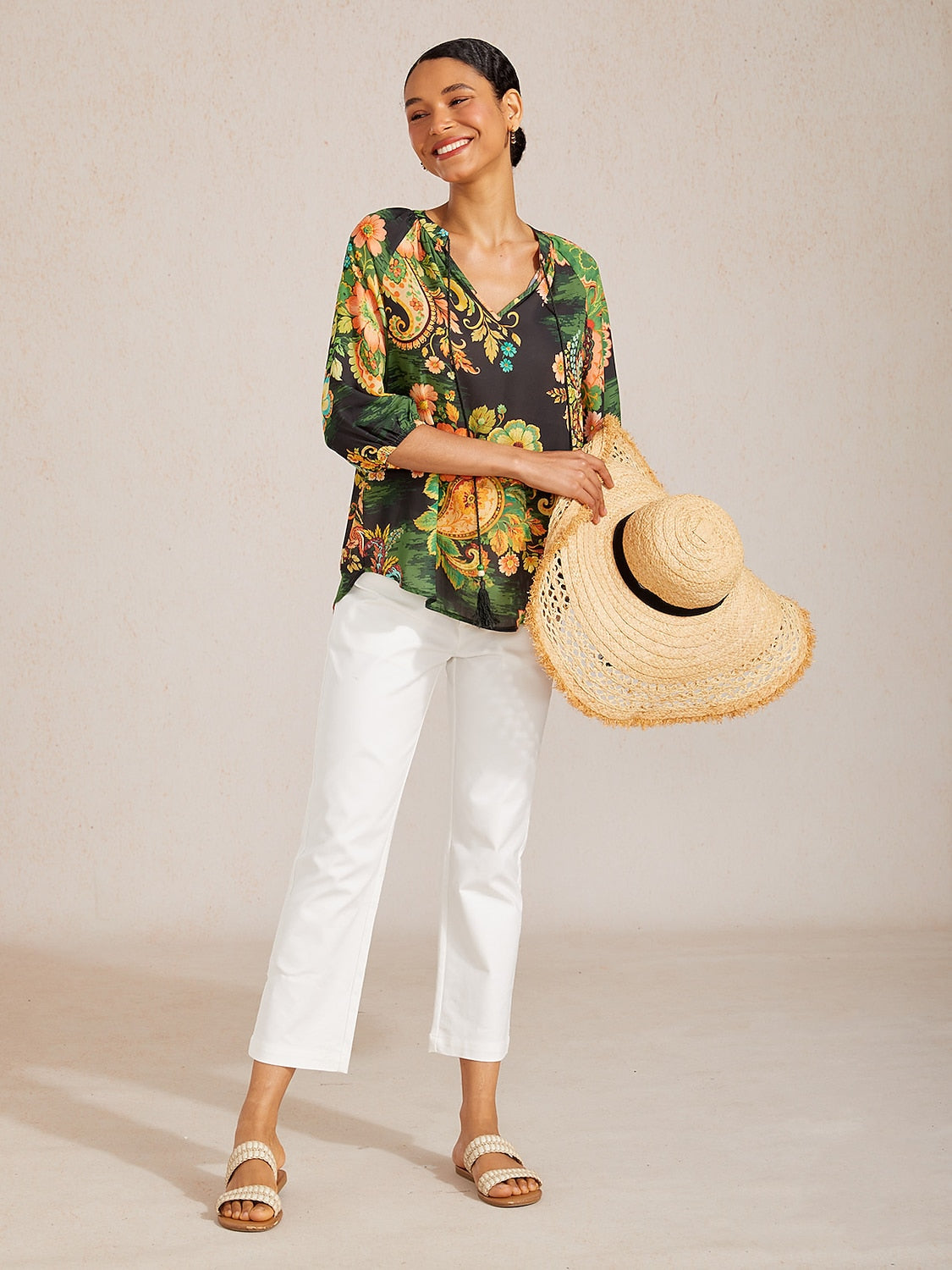 Dschungel Wilde Party Chiffon Top