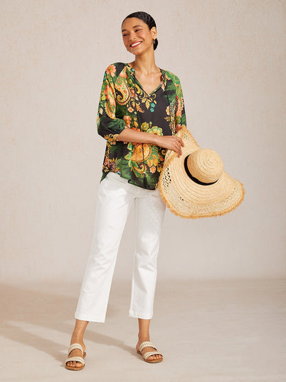 Dschungel Wilde Party Chiffon Top