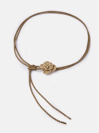 Boho Handcrafted Raffia Flower Belt
