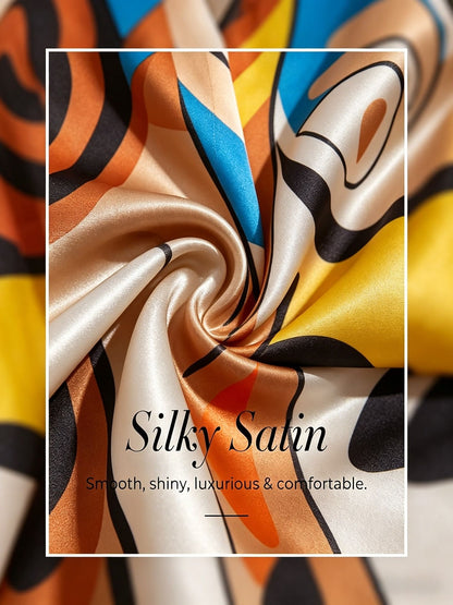 Dream Village Silky Satin Vintage Sleeveless Top