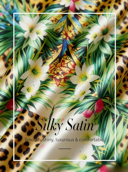 Dream Village Silky Satin Vintage Sleeveless Top