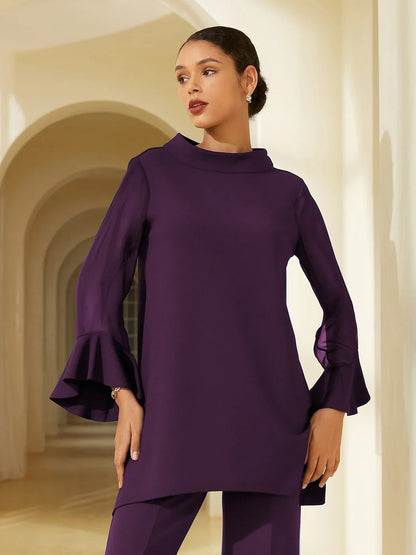 Chiffon Modal Slim Fit Sheer Lightweight Breathable Blouse
