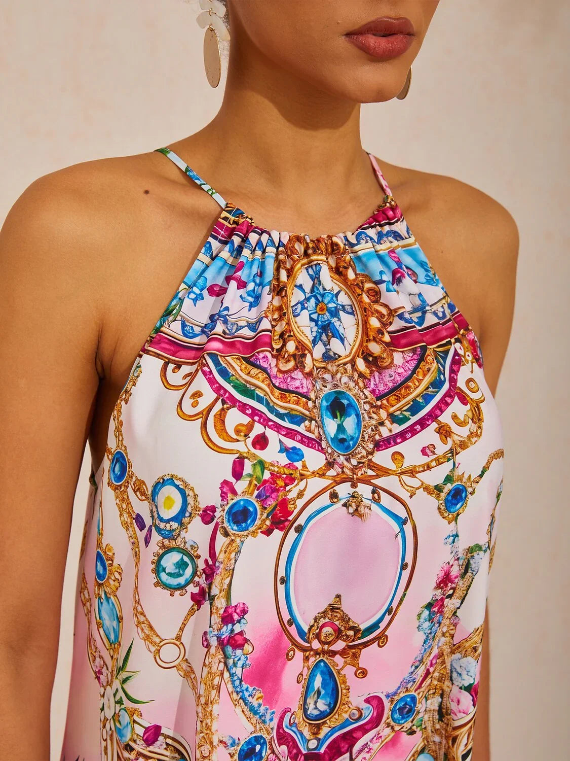 Jungle Wild Party Silky Leopard Maxi Dress