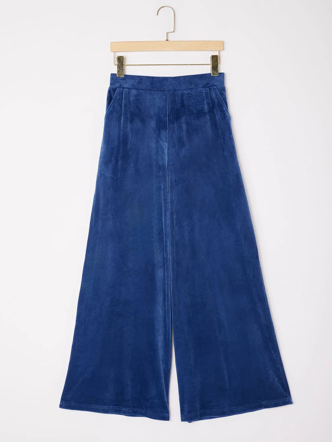 Stretch Corduroy Wide Leg Trousers