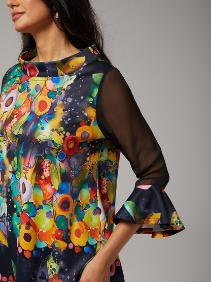 Blouse en Chiffon Modal Coupe Ajustée, Voilée, Légère et Respirante