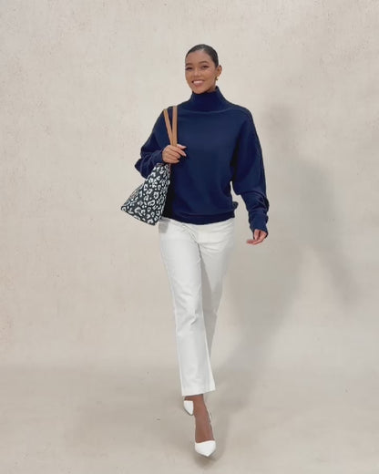 Arctic Fleece One Piece Sleeve Turtleneck Sweater