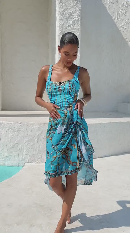 Vintage Jewelry Flowy Chiffon Two-Way Cover Up