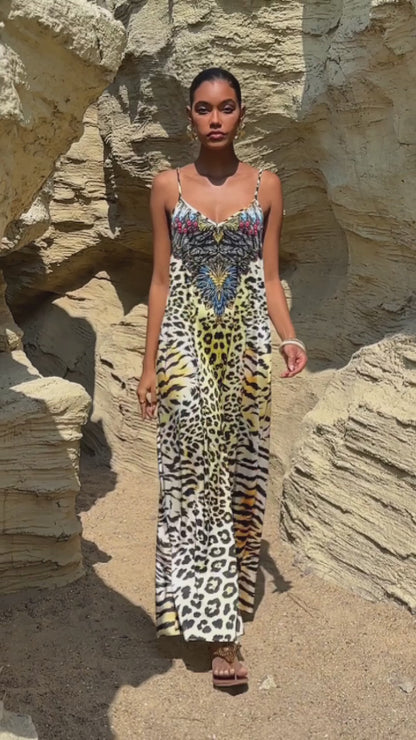 Lady Lionheart Silky Satin Cami Jumpsuit