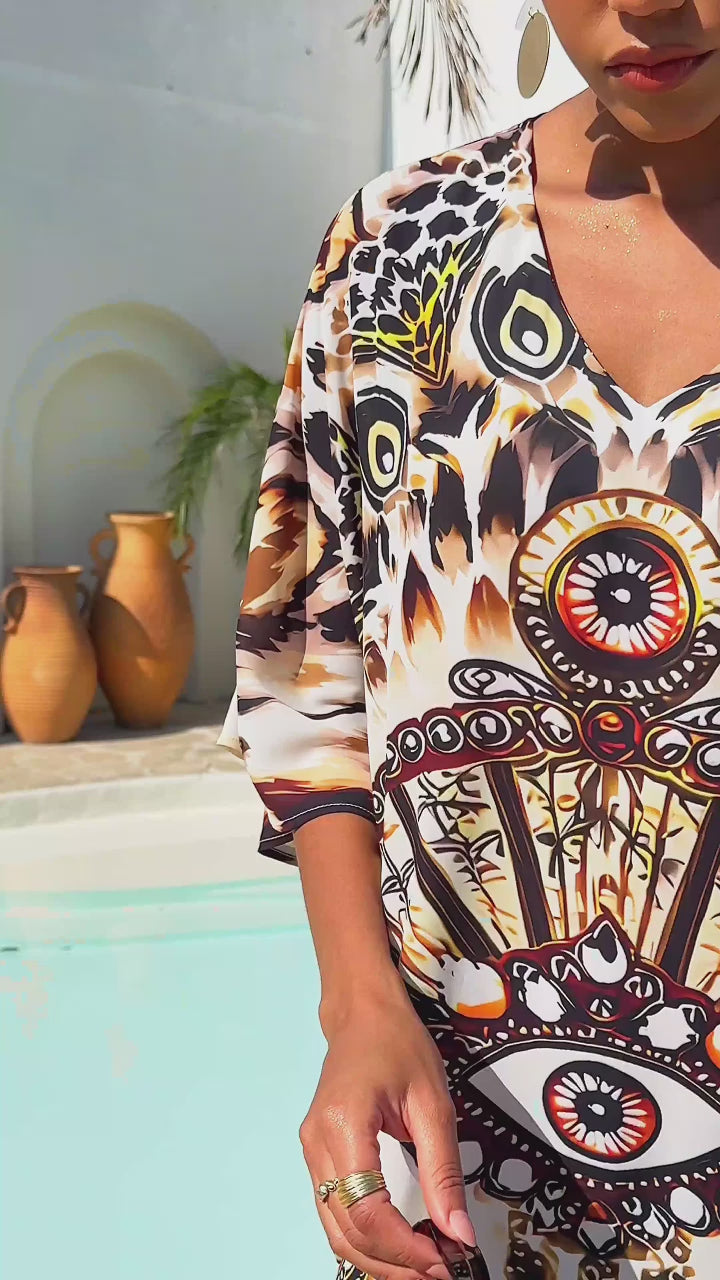 leopard chiffon maxi dress Vintage Leopard Jewelry Flowy Chiffon Maxi Dress – ADOR