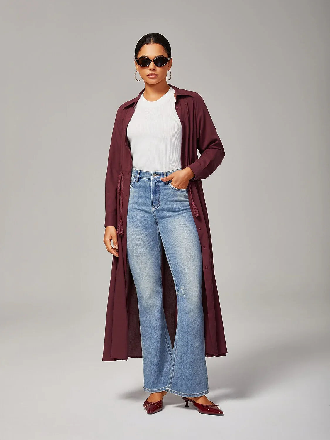 Boho Casual Adjustable Waist Maxi Dress