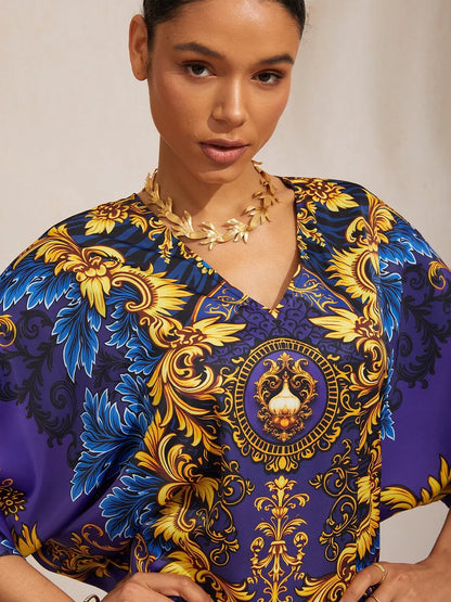Vintage Jewelry Silky Satin Top