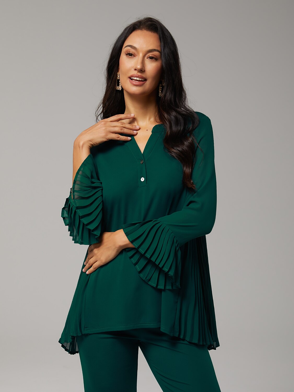 Stylish Comfortable Elegant Daily Work Tencel Top