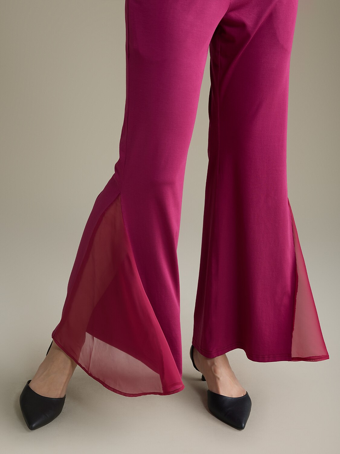 Elegant Full Length Bell Bottom Pants