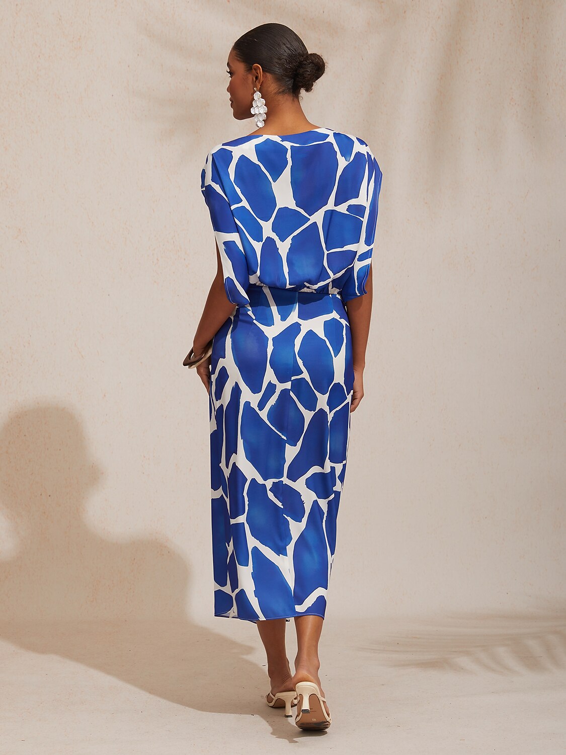 Jungle Wild Party Silky Satin Maxi Dress