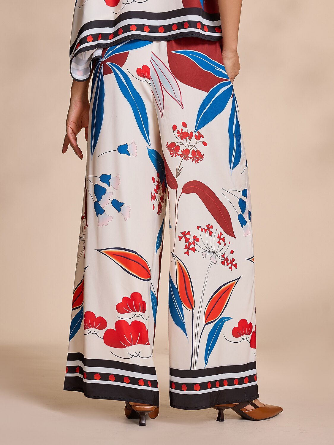 Satin Elegant Wide Leg Loose Maxi Pants with Pocket