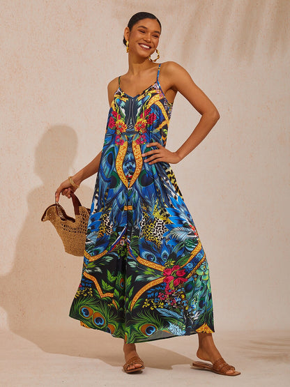 Lady Lionheart Silky Satin Cami Jumpsuit