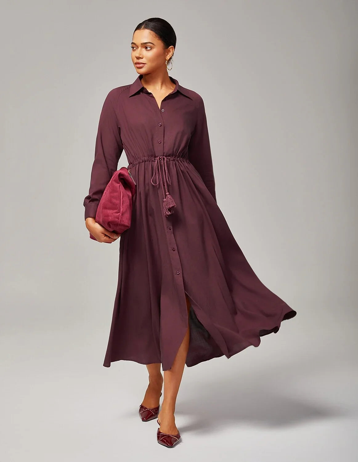 Boho Casual Adjustable Waist Maxi Dress