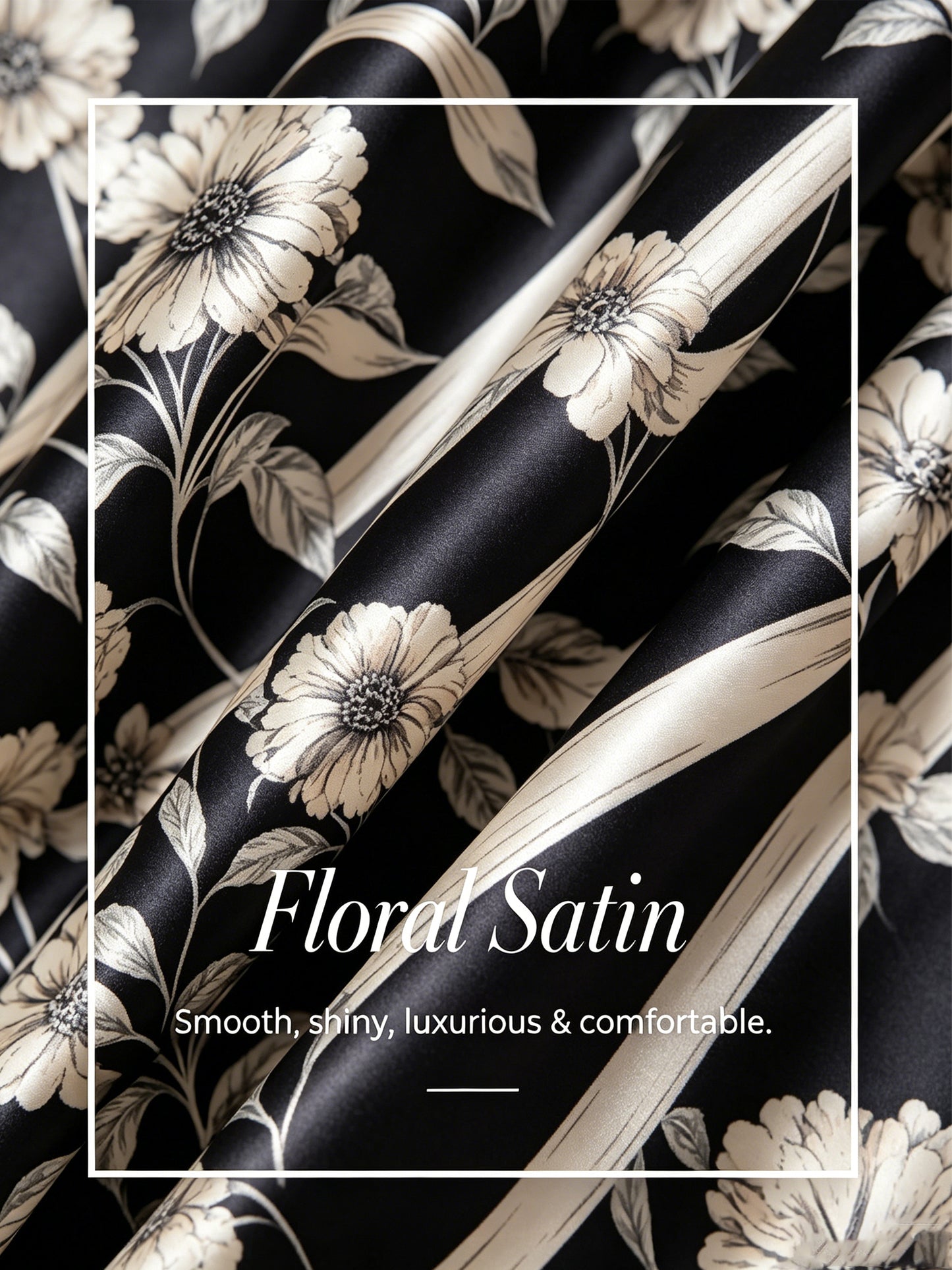 Golden Petal Silky Satin Blouse