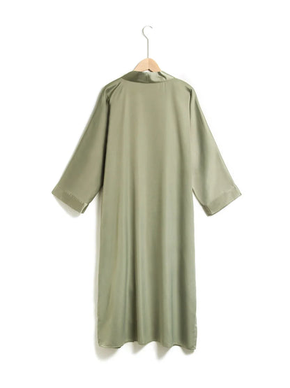 Essential Series Silky Satin Kimono Shirt