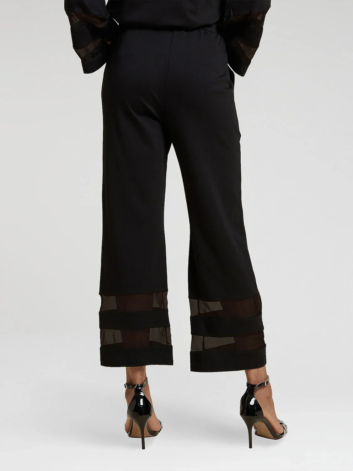 Pantalon ample en mousseline de modal longueur cheville avec poches