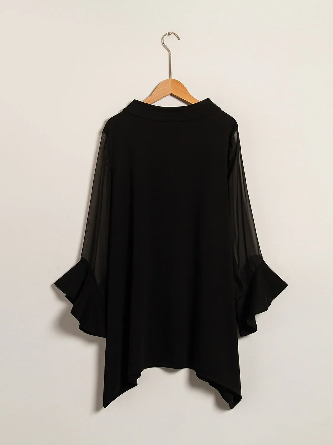 Chiffon Modal Slim Fit Sheer Lightweight Breathable Blouse