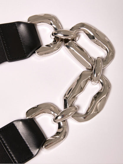 Glossy Alloy Black Belt