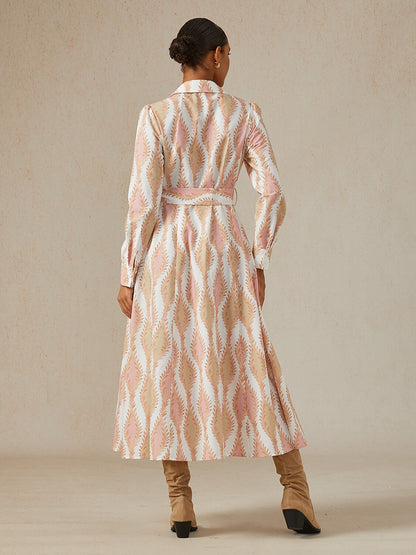 Sage Petal Rhythm Linen Look Maxi Dress