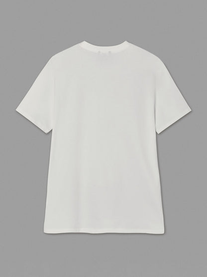 Casual Daily White Cotton T-shirt