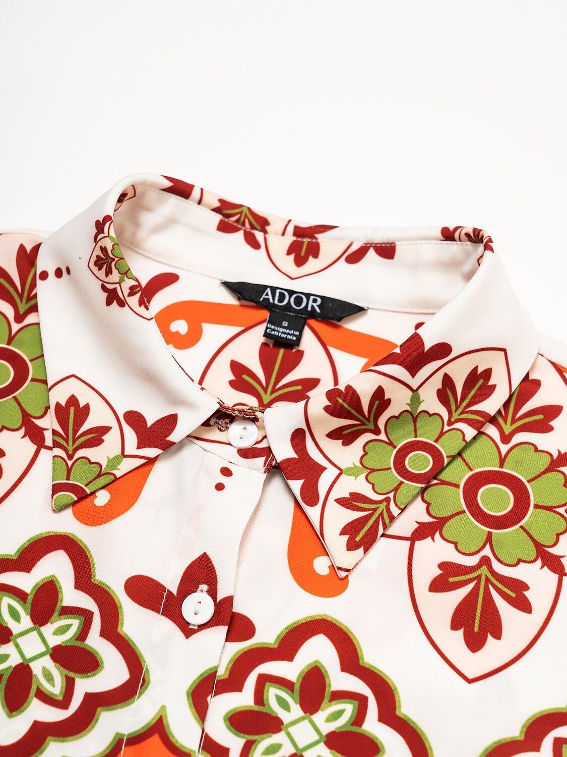 Satin Bohemia Casual Long Sleeve Shirt