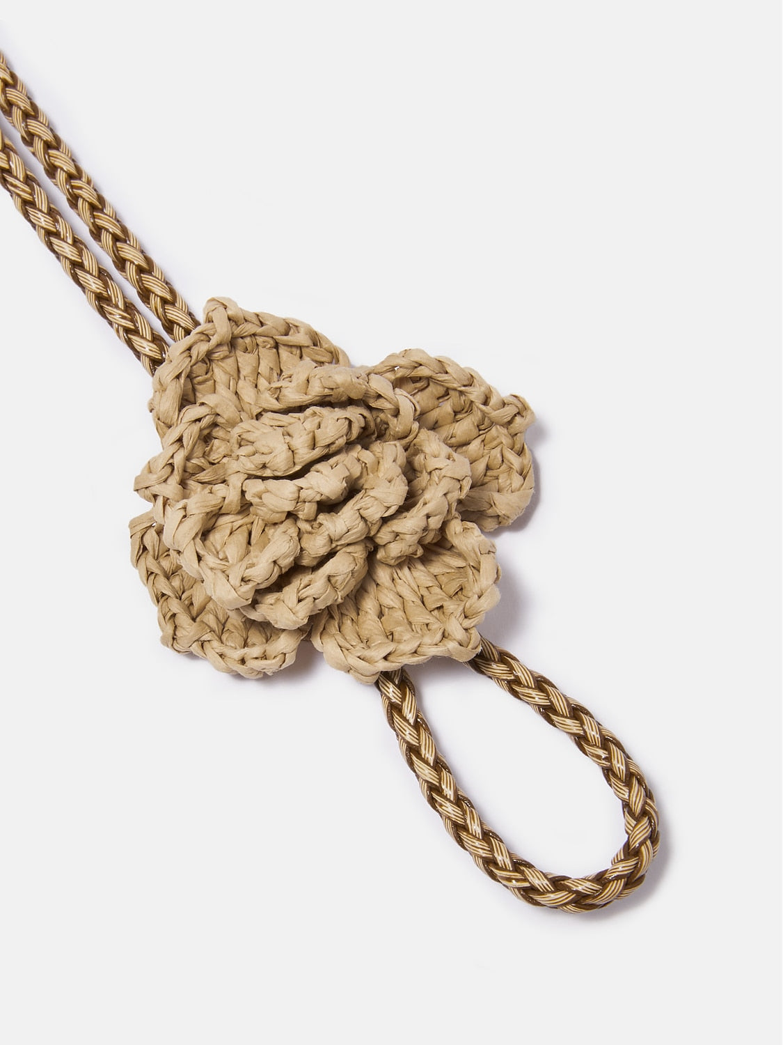 Boho Handcrafted Raffia Flower Belt