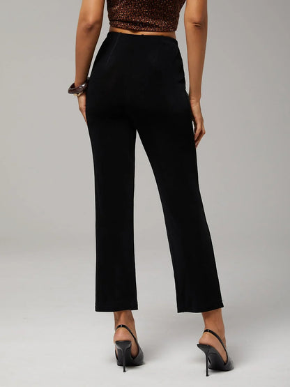 Essential Series Acetate High Stretch Drapey Vacation Straight Pants