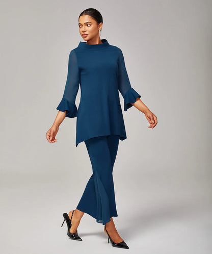 Chiffon Modal Slim Fit Sheer Lightweight Breathable Blouse