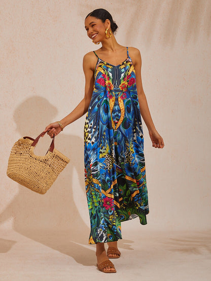 Lady Lionheart Silky Satin Cami Jumpsuit