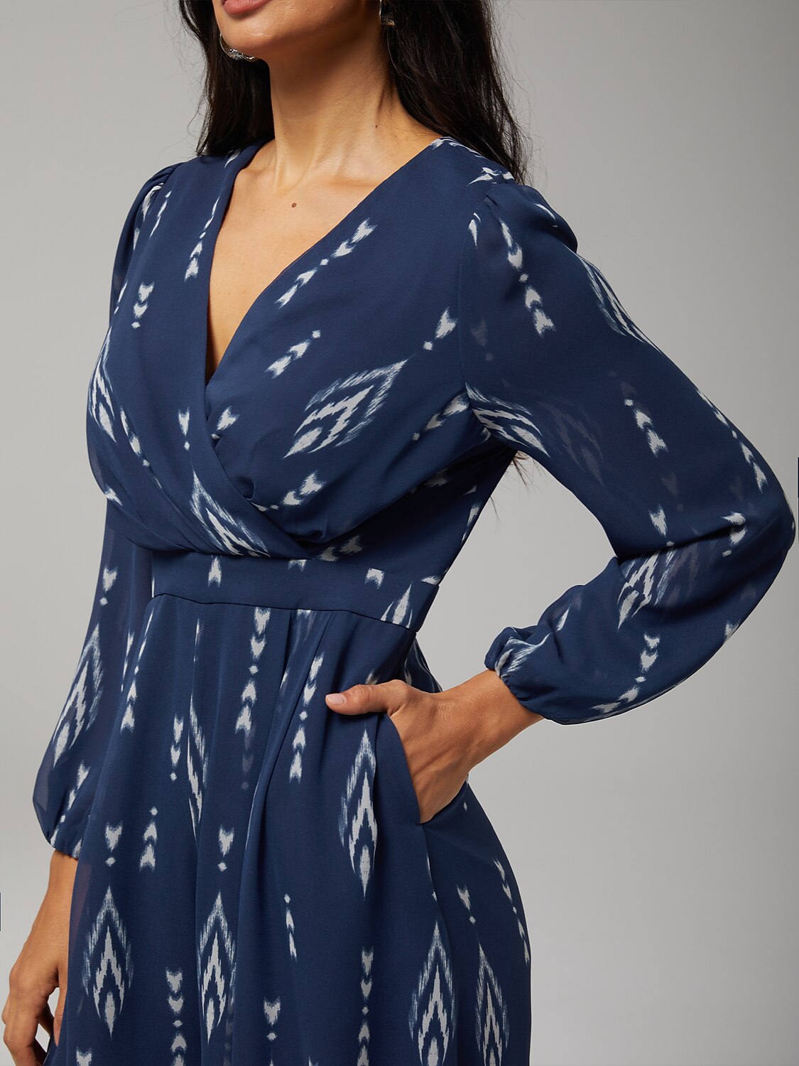 Women's Jumpsuit Green Chiffon Printed Wide Leg V Neck Waist Cinching Elegant Stand Out Destination Wedding Guest Daily Vacation Casual Spring Summer Fall