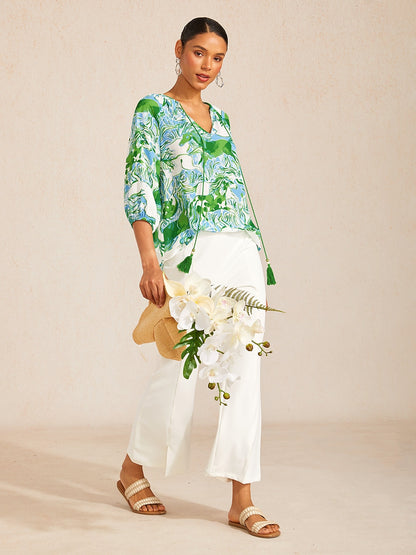 Dschungel Wilde Party Chiffon Top