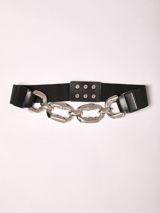 Glossy Alloy Black Belt