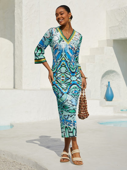 Land of Wonder Stretch Fitted Knit Dress